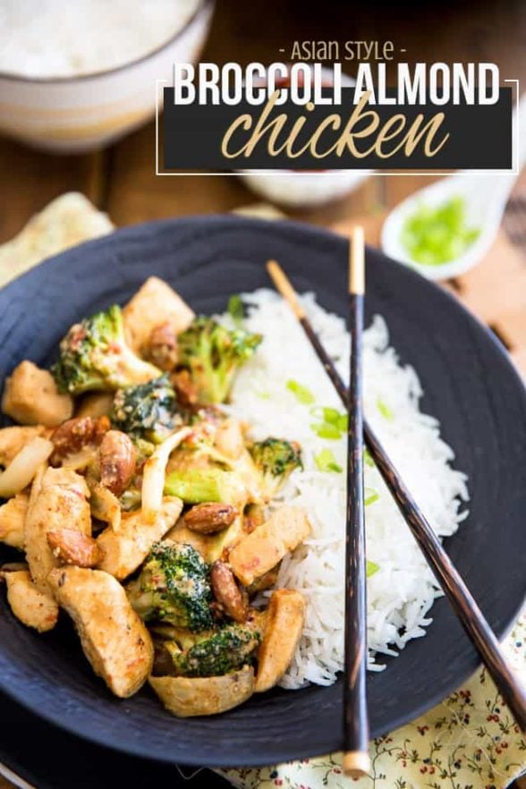 Broccoli Almond Chicken • The Healthy Foodie