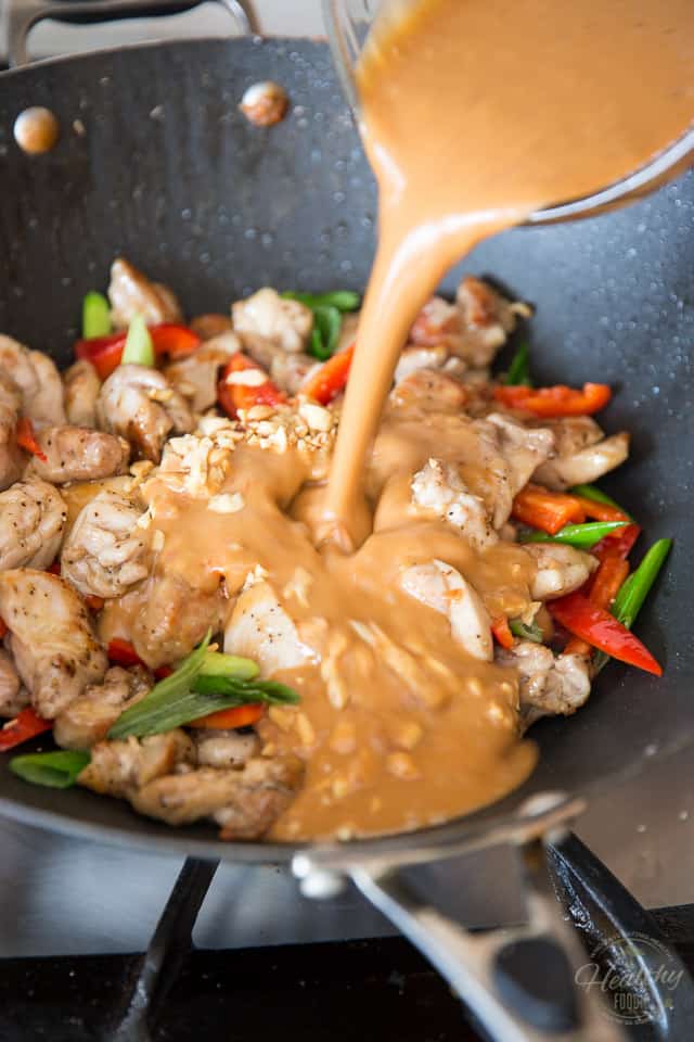 Asian Style Creamy Peanut Chicken by Sonia! The Healthy Foodie - Recipe on thehealthyfoodie.com