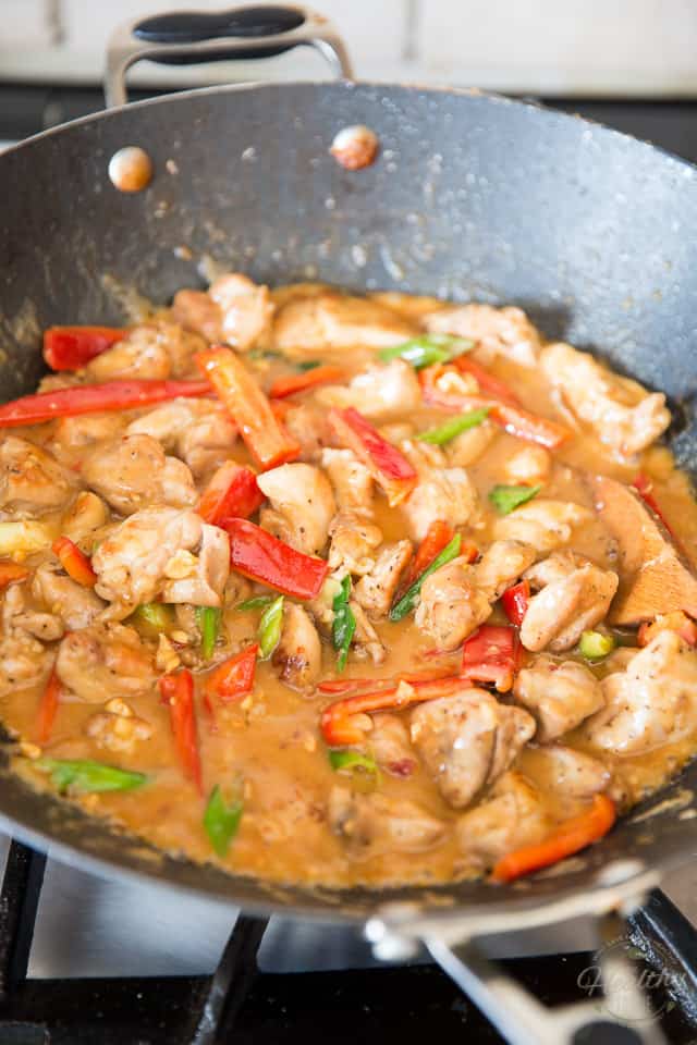Asian Style Creamy Peanut Chicken by Sonia! The Healthy Foodie - Recipe on thehealthyfoodie.com