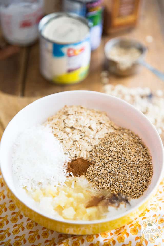 Pineapple Coconut Overnight Oats by Sonia! The Healthy Foodie | Recipe on thehealthyfoodie.com