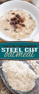 Steel cut oatmeal is nutty, chewy and creamy! Every bite is like total texture overload, warmth and comfort, all rolled into one. Delicious hot or cold!