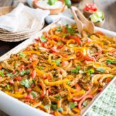 Sheet Pan Chicken Fajitas by Sonia! The Healthy Foodie | Recipe on thehealthyfoodie.com