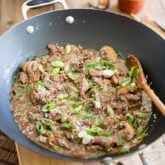 Korean Style Beef with Mushrooms and Onions by Sonia! The Healthy Foodie | Recipe on thehealthyfoodie.com