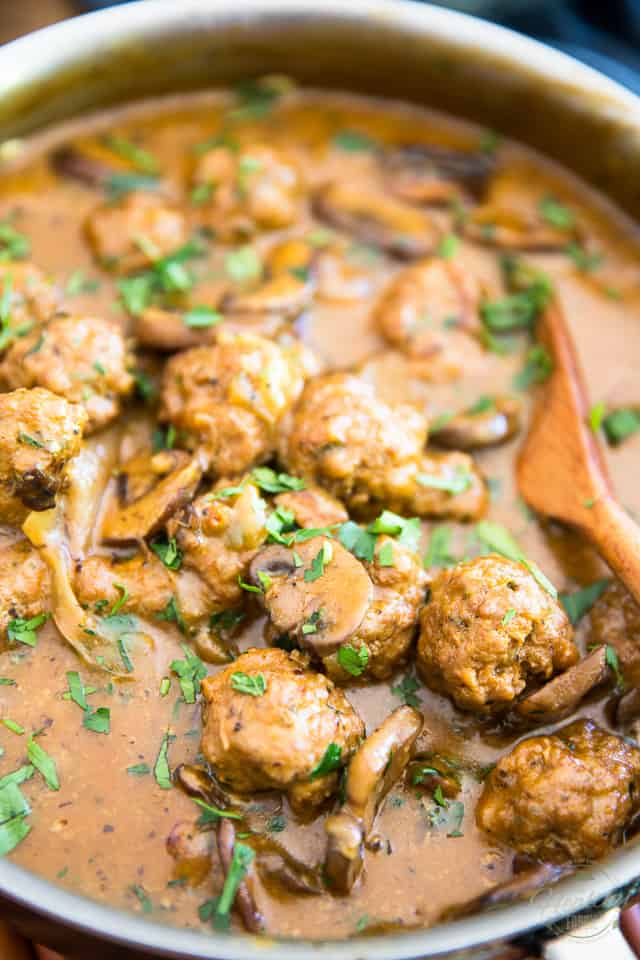Salisbury Steak Meatballs by Sonia! The Healthy Foodie | Recipe on thehealthyfoodie.com