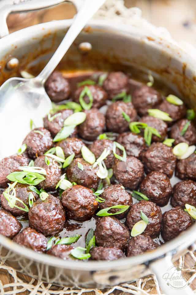 Spicy Moka Meatballs by Sonia! The Healthy Foodie | Recipe on thehealthyfoodie.com