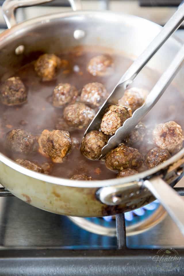 Spicy Moka Meatballs by Sonia! The Healthy Foodie | Recipe on thehealthyfoodie.com