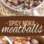 Sweet and salty meatballs with a bit of a kick, these baked and glazed Spicy Moka Meatballs are so tasty and delicious, you'll pop them like potato chips!