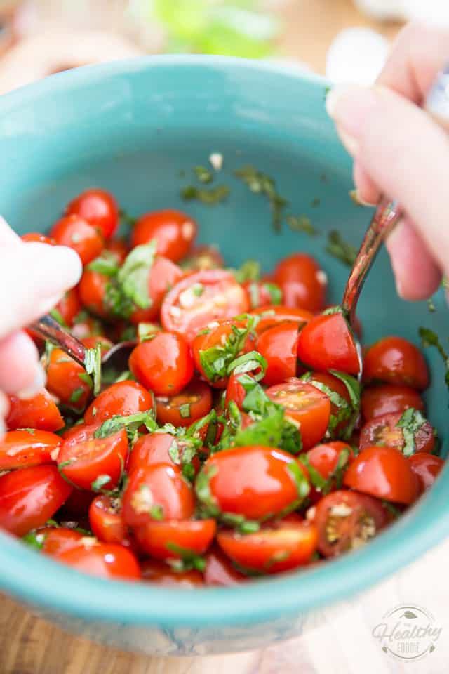 Quick and Easy Cherry Tomato Salad by Sonia! The Healthy Foodie | Recipe on thehealthyfoodie.com