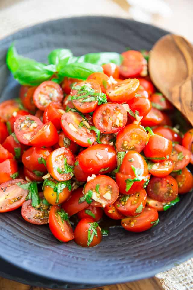 Quick and Easy Cherry Tomato Salad by Sonia! The Healthy Foodie | Recipe on thehealthyfoodie.com