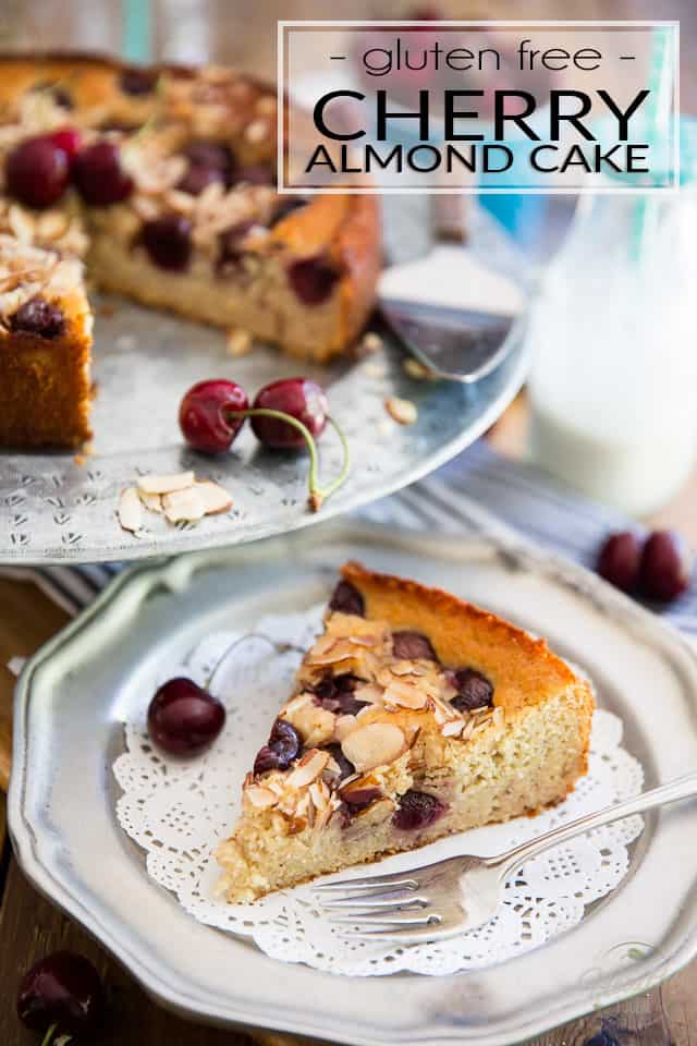 Completely free of guilt, gluten or refined sugar, this Cherry Almond Cake is so unbelievably delicious, it'll have everyone fooled, even you!