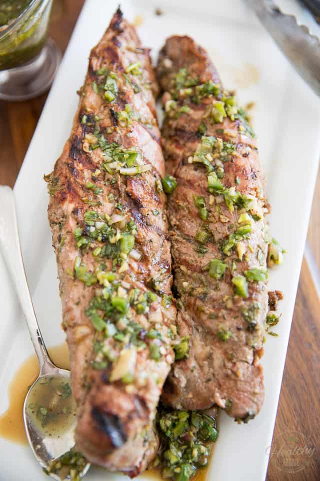 Grilled Herbed Pork Tenderloin by Sonia! The Healthy Foodie | Recipe on thehealthyfoodie.com