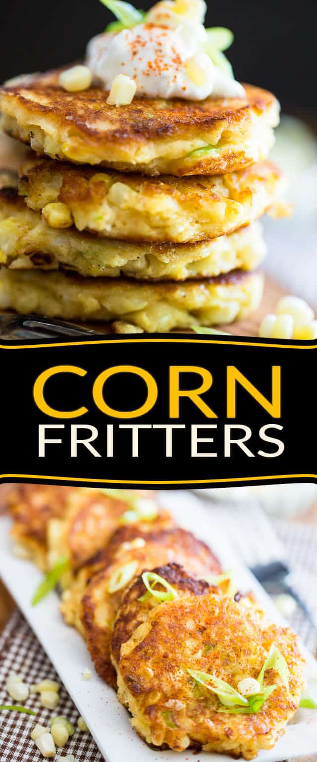 Fresh Corn Fritters • The Healthy Foodie
