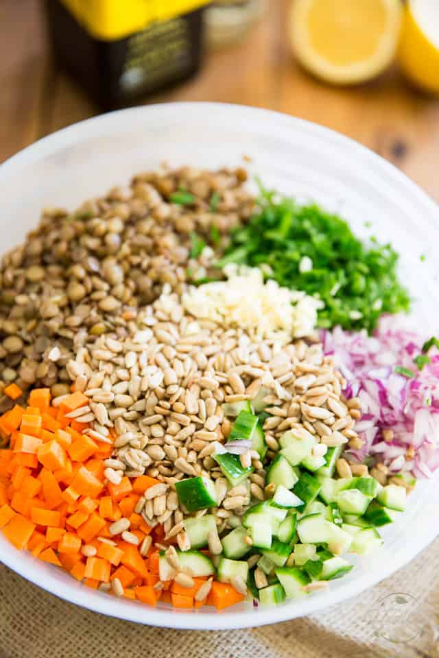 Green Lentil Salad by Sonia! The Healthy Foodie | Recipe on thehealthyfoodie.com