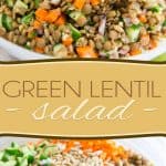 A Green Lentil Salad that'll have you want to come back for more? Yes, it actually exists, and you just found the recipe for it! Just make it, you'll see! 