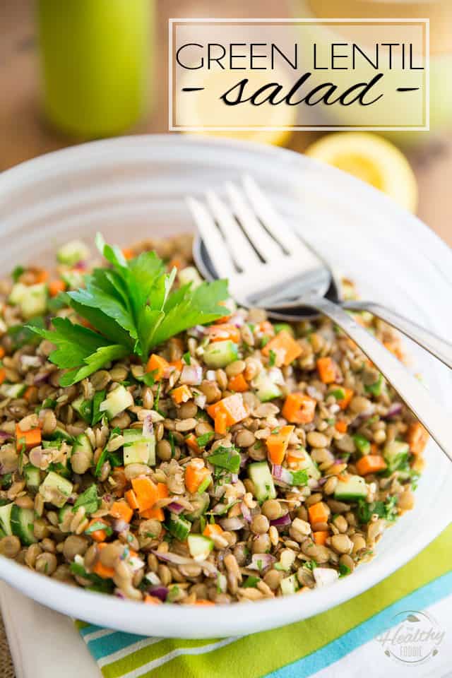 A Green Lentil Salad that'll have you want to come back for more? Yes, it actually exists, and you just found the recipe for it! Just make it, you'll see! 