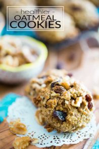 Refined Sugar Free Healthier Oatmeal Cookies - made with nothing but good, wholesome ingredients, they're a treat that you can eat practically without gilt!