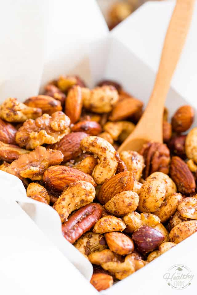 Warning: These Indian Spiced Nuts are so crazy delicious and addictive, they're kinda dangerous to have around the house. You better plan on making friends... 