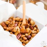 Warning: These Indian Spiced Nuts are so crazy delicious and addictive, they're kinda dangerous to have around the house. You better plan on making friends...