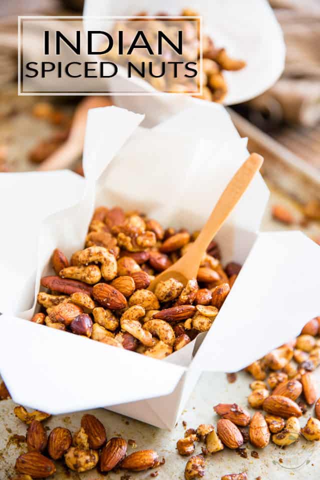 Warning: These Indian Spiced Nuts are so crazy delicious and addictive, they're kinda dangerous to have around the house. You better plan on making friends... 