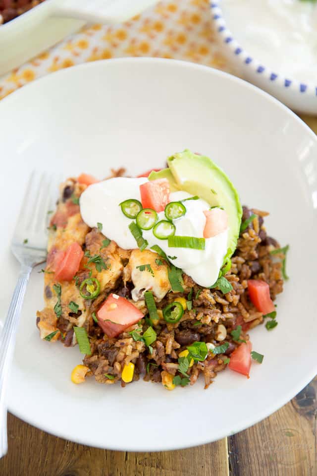 Mexican Rice Casserole by Sonia! The Healthy Foodie | Recipe on thehealthyfoodie.com