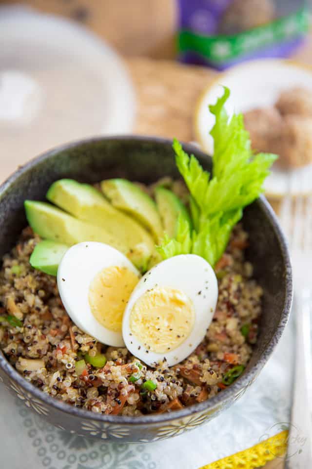 Sweet and Spicy Chicken Jerky Quinoa Salad by Sonia! The Healthy Foodie | Recipe on thehealthyfoodie.com