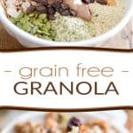 While this grain free granola might not be your typical morning cereal, its very intriguing flavor profile and unparalleled crunchy texture will no doubt win you over!