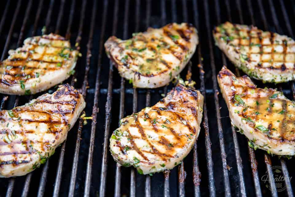 Maple Rosemary Grilled Pork Chops by Sonia! The Healthy Foodie | Recipe on thehealthyfoodie.com