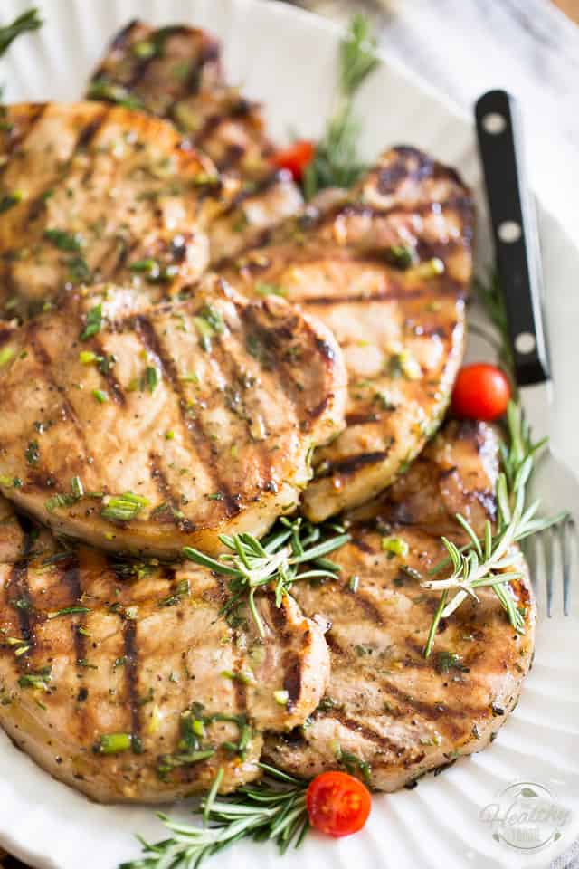 Maple Rosemary Grilled Pork Chops by Sonia! The Healthy Foodie | Recipe on thehealthyfoodie.com