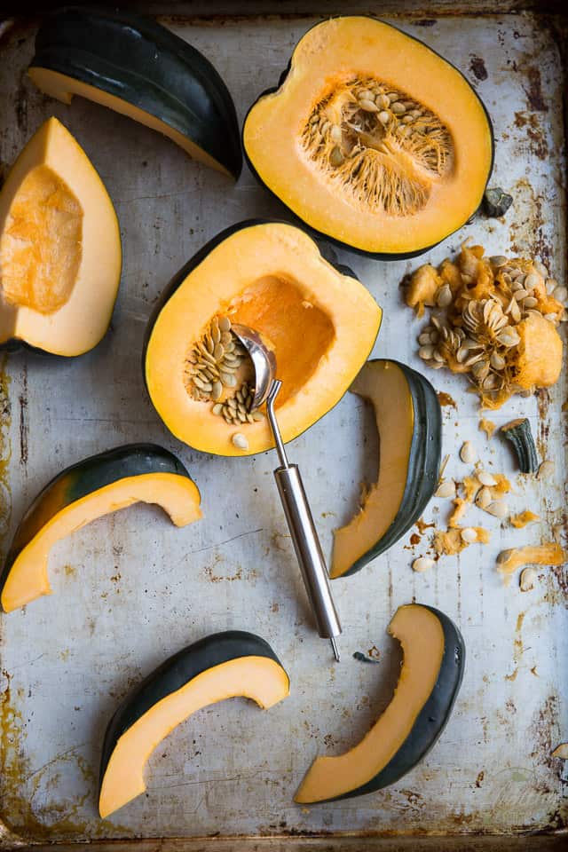 Oven Roasted Garlic Parmesan Acorn Squash by Sonia! The Healthy Foodie | Recipe on thehealthyfoodie.com