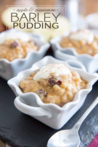 Apple Cinnamon Barley Pudding by Sonia! The Healthy Foodie | Recipe on thehealthyfoodie.com