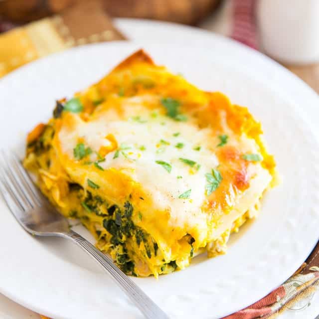 Oven Roasted Butternut Squash Lasagna With Spinach And Chicken The Healthy Foodie