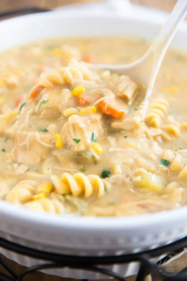 Creamy Chicken Noodle Soup by Sonia! The Healthy Foodie | Recipe on thehealthyfoodie.com
