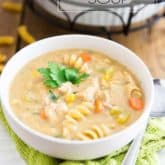 Creamy Chicken Noodle Soup by Sonia! The Healthy Foodie | Recipe on thehealthyfoodie.com