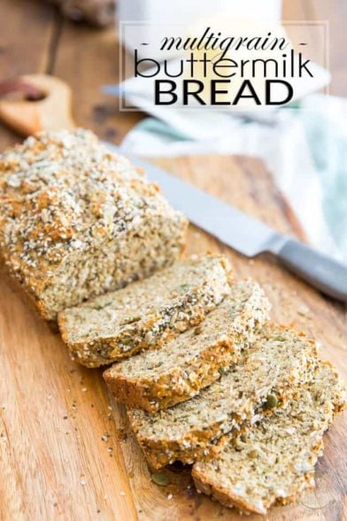 Multigrain Buttermilk Bread • The Healthy Foodie