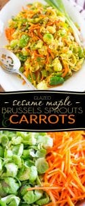 Sesame Maple Glazed Brussels Sprouts and Carrots by Sonia! The Healthy Foodie | Recipe on thehealthyfoodie.com