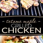 Savory& sweet, bursting with flavor and crazy juicy, this Sesame Maple Grilled chicken tastes exactly like the one at my favorite Vietnamese restaurant!