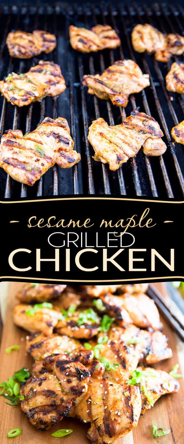 Sesame Maple Grilled Chicken • The Healthy Foodie