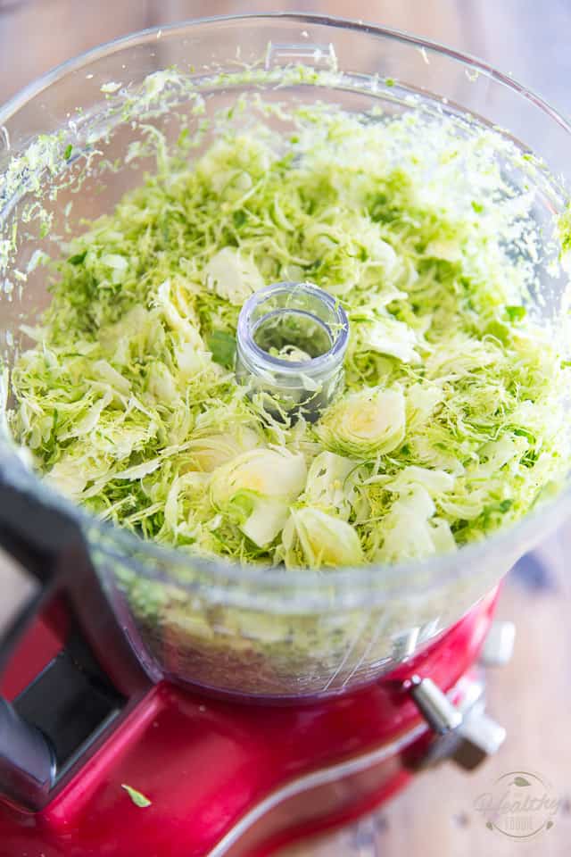 Shaved Brussels Sprouts Salad - with Apples Feta and Dates by Sonia! The Healthy Foodie | Recipe on thehealthyfoodie.com
