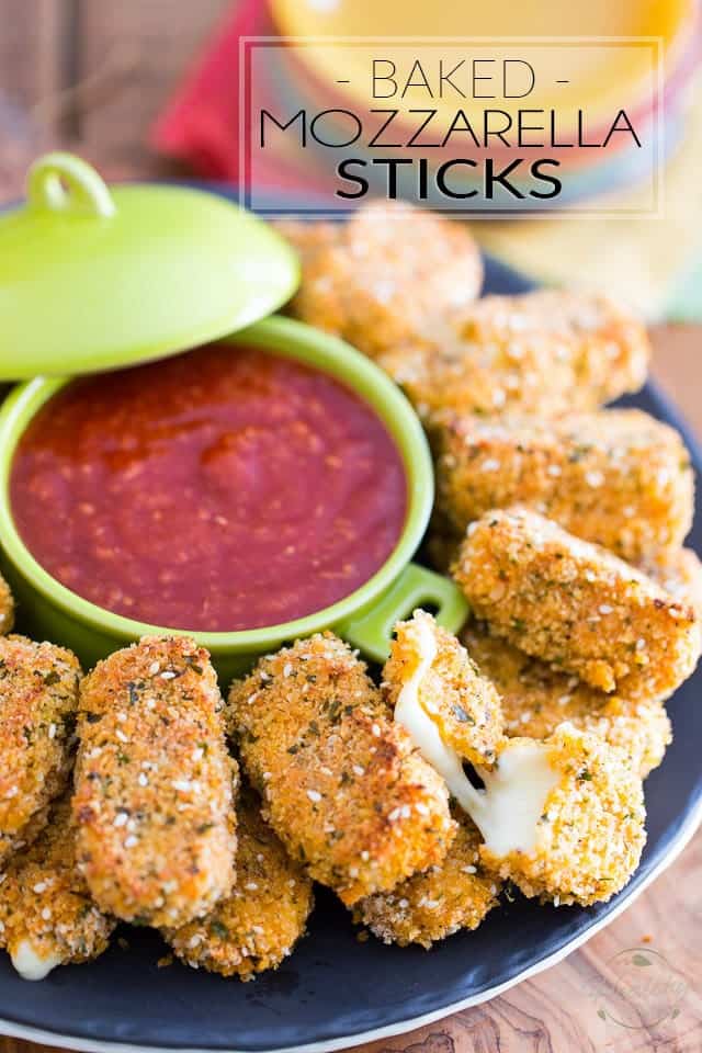 Baked Mozzarella Sticks by Sonia! The Healthy Foodie | Recipe on thehealthyfoodie.com