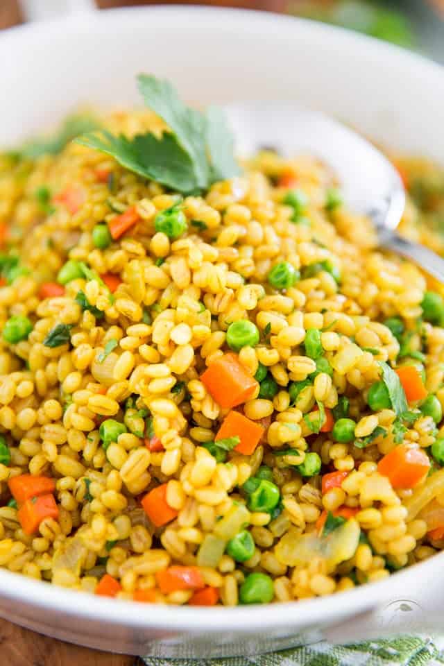 Barley Pilaf by Sonia! The Healthy Foodie | Recipe on thehealthyfoodie.com