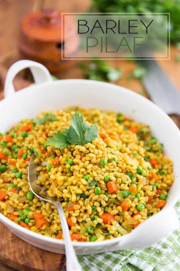 Barley Pilaf A Delicious Twist on a Great Classic! • The Healthy Foodie