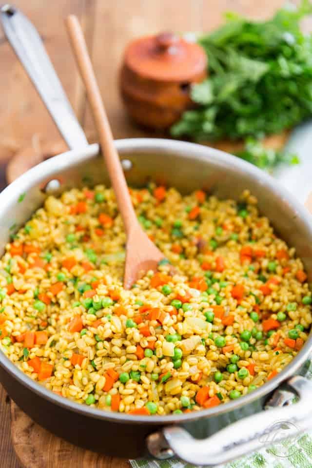 Barley Pilaf by Sonia! The Healthy Foodie | Recipe on thehealthyfoodie.com