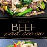 Why call for take-out when you can make your own, much healthier Beef Pad See Ew in the comfort of your own home, and probably faster than the delivery guy could ever get it to you?