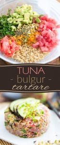 Tuna Bulgur Tartare by Sonia! The Healthy Foodie
