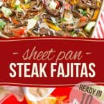 Ready in just 10 minutes, these Sheet Pan Steak Fajitas are incredibly easy to make and bursting with so much flavor, they're guaranteed to have the whole family sitting at the table before you can even say "dinner is ready". And when a dish is this good, why even bother letting them know that it's actually good FOR them?
