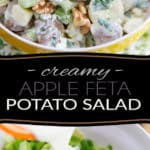 Loaded with so many different flavors and textures, this Creamy Apple Feta Potato Salad is sure to be a crowd pleaser at your next picnic, potluck or party! No need to tell anyone there that it's actually good for them. That'll be our little secret!