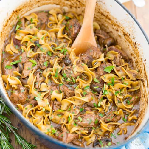 Lamb and Mushroom Ragu • The Healthy Foodie