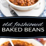 Sweet, creamy, filling and so simple to make, these Old Fashioned Baked Beans are the perfect companion to your morning eggs and will make any morning that much brighter! Try them once, you'll never reach for the canned stuff ever again!