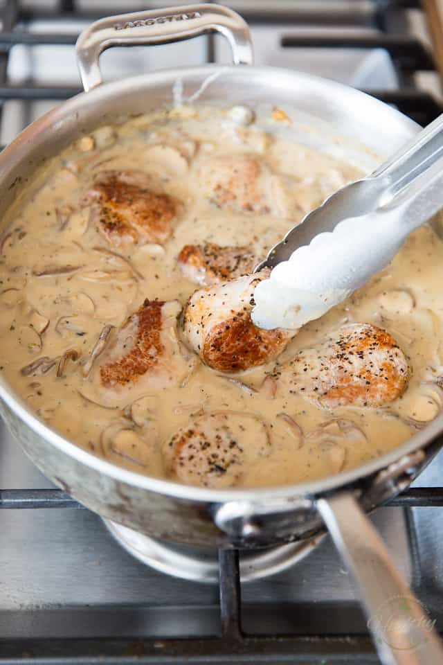 Pork Tenderloin In Creamy Mushroom Sauce The Healthy Foodie