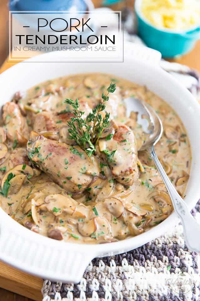 Ready in under 20 minutes, this Pork Tenderloin in Creamy Mushroom Sauce is perfect for any night of the week, yet is so good that it's totally worthy of being served on any special occasion! 